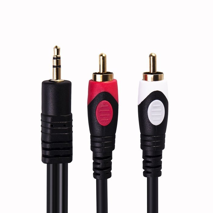 3.5mm to 2rca Stereo Audio Cable Gold Plated 3.5mm to 2RCA Audio Auxiliary Stereo Y Splitter Cable Male to Male... N9