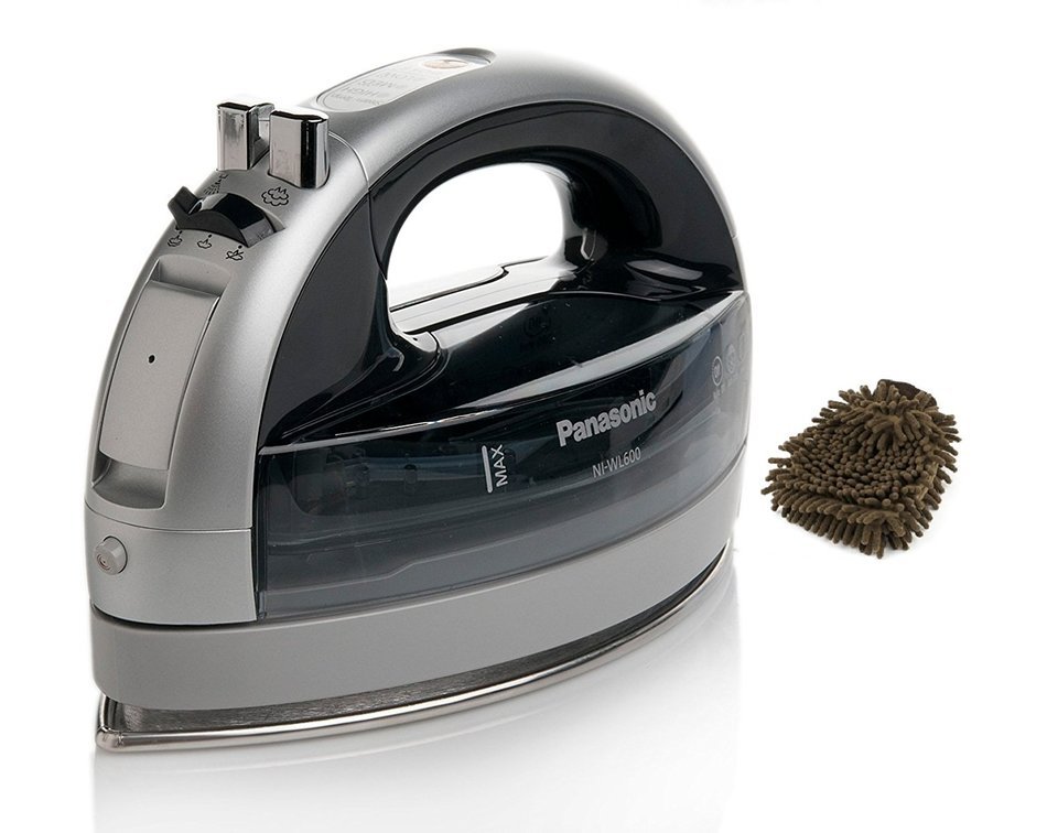 NI-WL600 Panasonic - Cordless 360 Freestyle Steam Dry Iron (Complete Set) w/ Bonus: Premium Microfiber Cleaner...