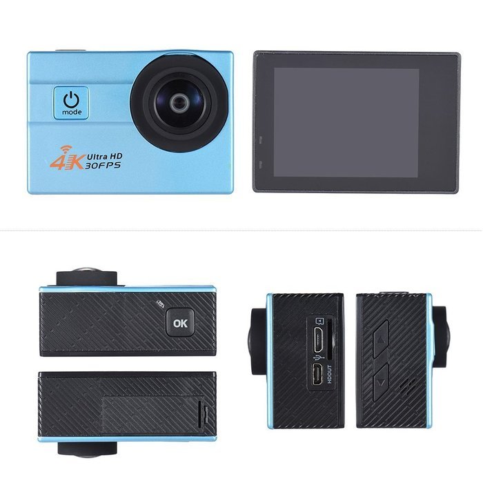 Andoer 2.0" LCD Wifi Action Sports Camera Ultra HD 16MP 4K 30FPS 1080P 60FPS 4X Zoom 170 Degree Wide-Lens Support... N12