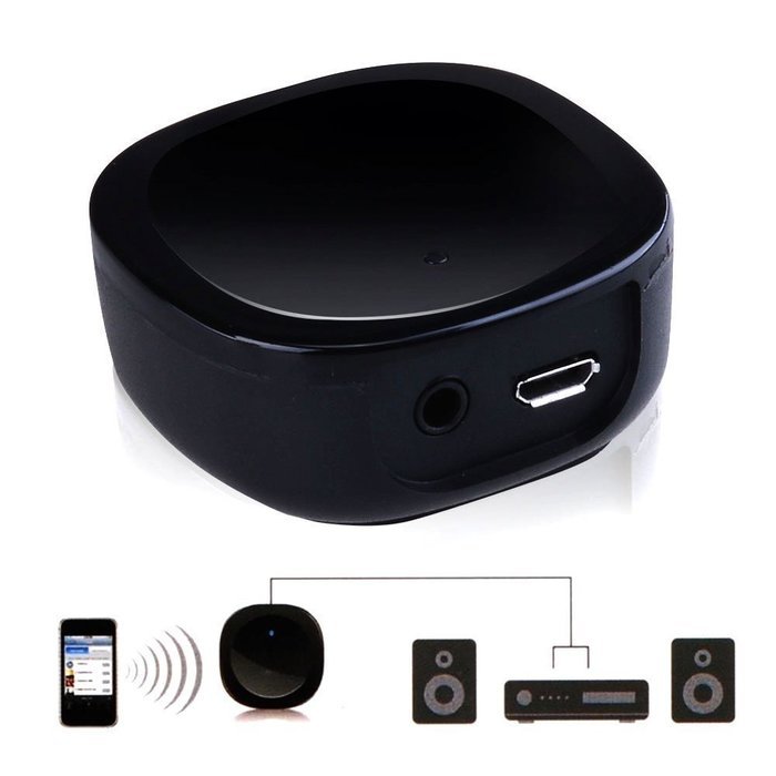 EDUP EP-B3501 Mini Wireless Bluetooth 4.1 Audio Music Receiver Adapter w/ Aux Out for Car Home Stereo Speaker