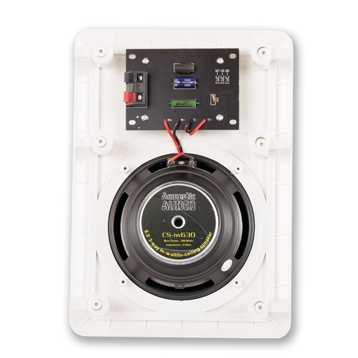 Acoustic Audio CS-IW630 In Wall 6.5" Speakers 3 Way Home Theater 5400 Watt 9 Pair Pack CS-IW630-9PR N4