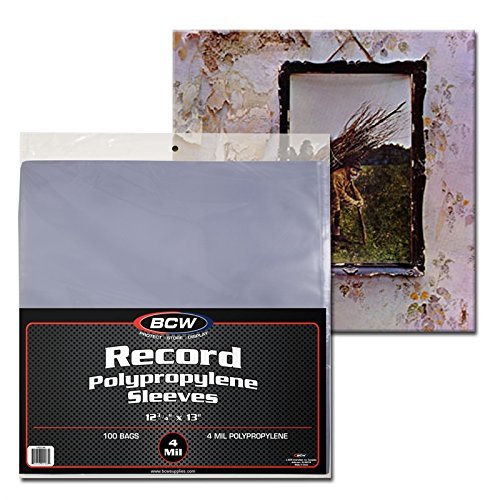 500 BCW 33 1/3 RPM Album - 12" Record - Laser Disc Outer Sleeves - BCW Brand - 4 Mil Thick