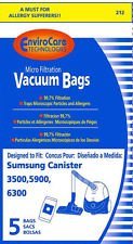 20 SAMSUNG VACUUM BAGS FOR MODEL #3500, 5900, 6300 N2