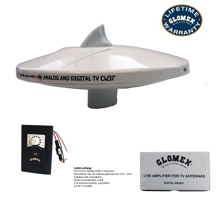 Glomex Talitha: V9125/12 omni-directional 360&deg; ANTENNA for analog & digital TV - Omnidirectional DVB-T ANTENNA... N2