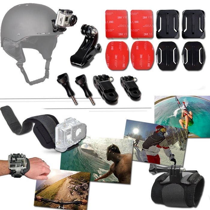 Xtech&reg; ICE SKATING ACCESSORIES Kit for GoPro Hero 4 3+ 3 2 1 Hero4 Hero3 Hero2, Hero 4 Silver, Hero 4 Black, Hero...