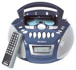 Sony Portable 1-Piece AM/FM/CD Cassette Boombox (CFD-E75)