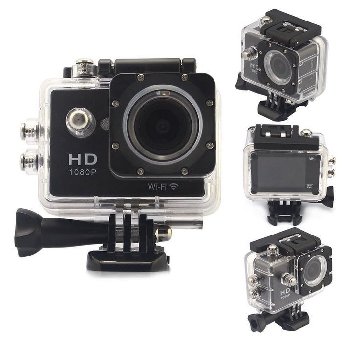 Legazone 1080P WIFI Sports Camera with 2.0Inch LCD Display 12MP Wide Angle + 8G SD Card+Extra Battery Waterproof... N3
