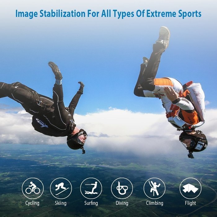 SJCAM M10+ Plus Sports Action Camera WiFi 2K HD 12MP 170 Degree Wide Angle Lens Gyro Anti-Shake Waterproof Case...