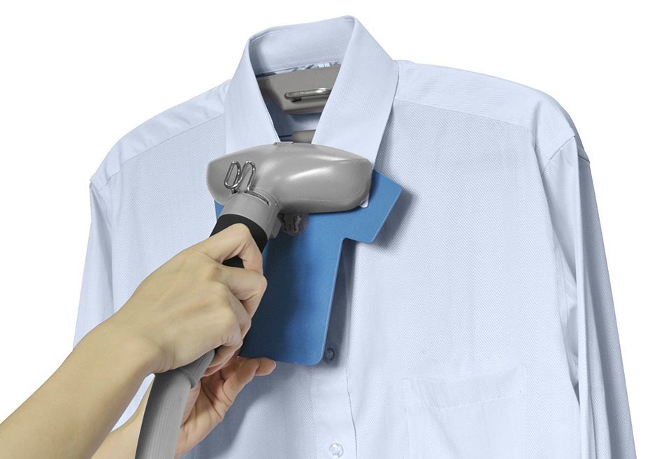 SALAV GS45-DJ Orange Professional Series Dual Bar Garment Steamer with Foot Pedals N4