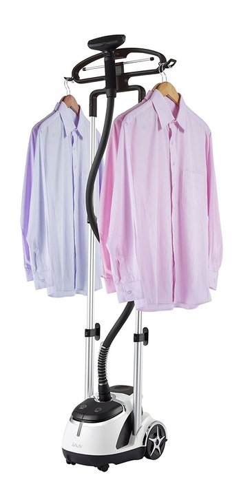 SALAV GS45-DJ Orange Professional Series Dual Bar Garment Steamer with Foot Pedals N5