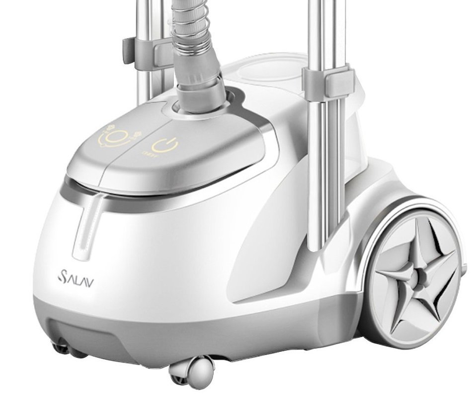 SALAV GS45-DJ Orange Professional Series Dual Bar Garment Steamer with Foot Pedals N6