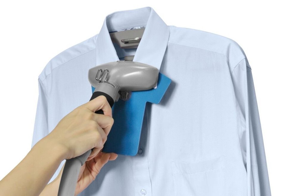 SALAV GS45-DJ Orange Professional Series Dual Bar Garment Steamer with Foot Pedals N7