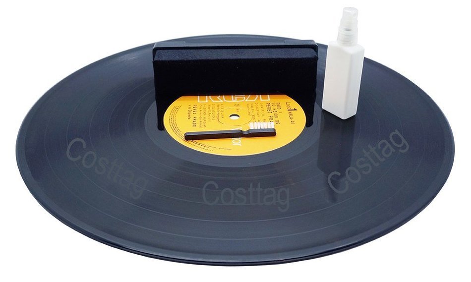 Boytone Anti-Static Carbon Fiber record and LP, Vinyl cleaner, washer with Stylus brush and record cleaning liquid...