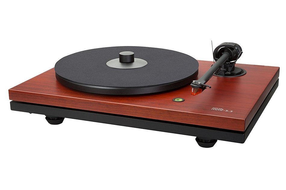 Music Hall MMF-5.3SE Two-Speed Belt Driven Turntable with Carbon Arm and Ortofon 2M Cartridge (Rosenut)