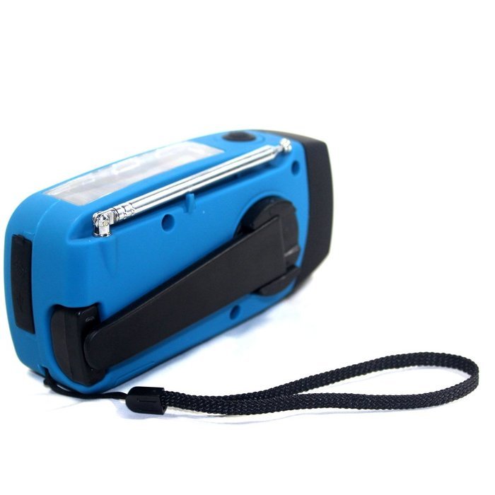 Foxnovo Portable Multi-functional Emergency SolarHand Crank DynamoUSB Powered AMFMWB NOAA Weather Radio 3-LEDs... N5