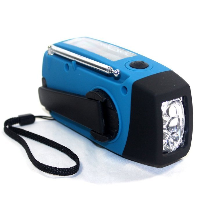 Foxnovo Portable Multi-functional Emergency SolarHand Crank DynamoUSB Powered AMFMWB NOAA Weather Radio 3-LEDs... N6
