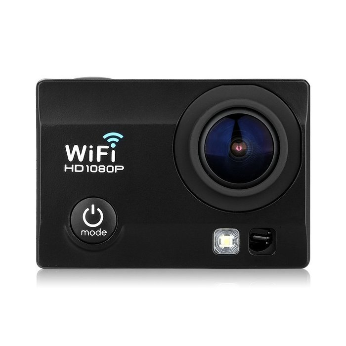 Excelvan Q5 12MP Mini Wifi Action Sports Camera with 2-Inch HD LCD 170 Degree Wide-Angle Lens and Battery (Black) N3