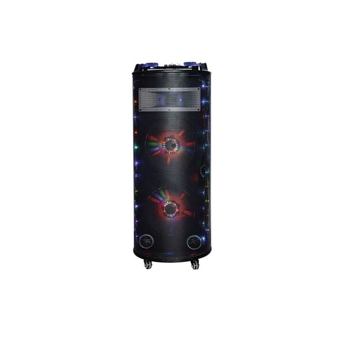 IQ Sound IQ-4810DJBT 2x10" Rechargeable DJ Speaker w/Bluetooth/FM/USB/SD/AUX-In/Mic/Remote N3