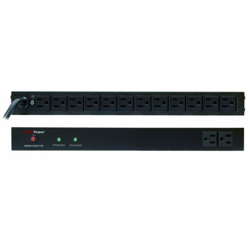 CyberPower RKBS15S2F12R 15A 14-Outlet 1U RM Rackbar Surge Suppressor N3