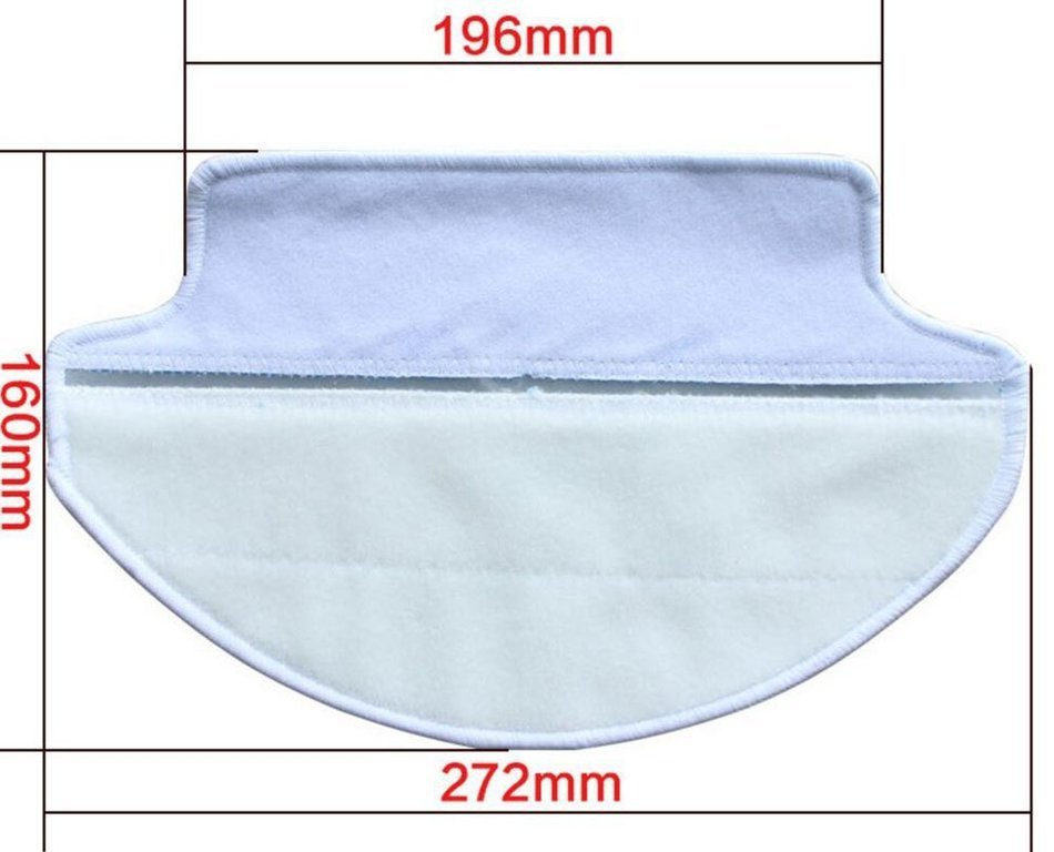 2-pack Wet & Dry Microfiber Mop Pad Mopping Cloth For Ecovacs Deebot DT85 DT83 eDM81 N2