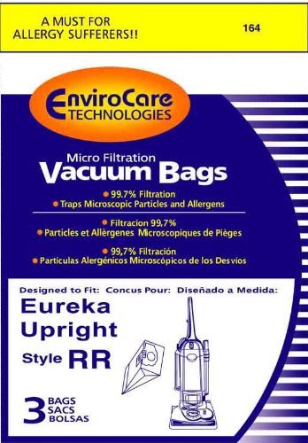Eureka Style RR Vacuum Bags Microfiltration with Closure - 3 Pack