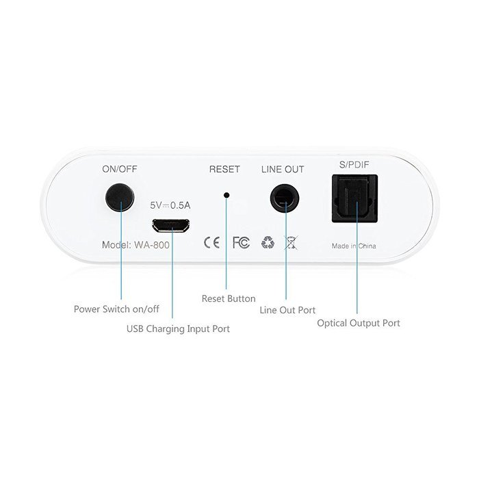 [QUALCOMM CHIP] GGMM M-Freebox Wi-Fi Wireless Hi-Fi Audio Music Receiver/Adapter for Home & Car Speakers. Compatible... N8