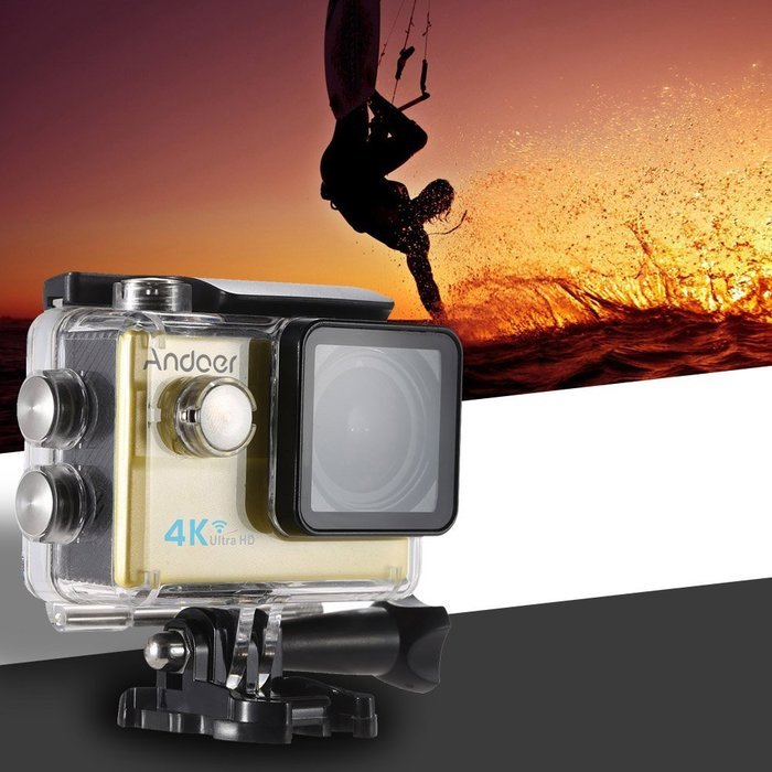 Andoer Ultra HD Action Sports Camera 2.0" LCD 16MP 4K 25FPS 1080P 60FPS 4X Zoom WiFi 25mm 173 Degree Wide-Lens... N4