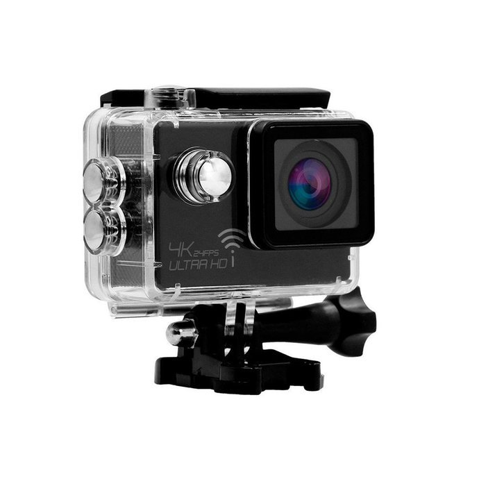 HILLPOW Camera WiFi 4K 24fps 170 Wideangle lens 2 inch Screen Sport Camera Diving Helmet Cam 30M Waterproof H4... N2