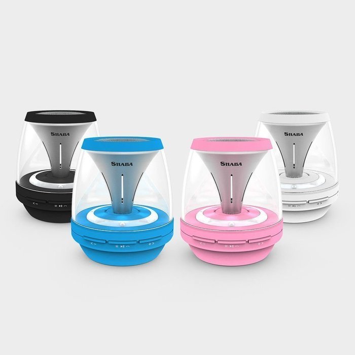 Shaba Vs-18 Portable Wireless Bluetooth Speaker Super Bass Build-in FM Radio,AUX,MIC,TF Card Slot(White) N3