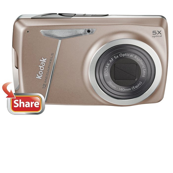 Kodak Easyshare M550 12 MP Digital Camera with 5x Wide Angle Optical Zoom and 2.7-Inch LCD (Tan) N2