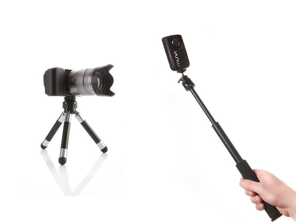 Veho VCC-A019-MP DuoPod Compact Multifunction Tripod and Monopod for Action Cameras and Digital Cameras N24