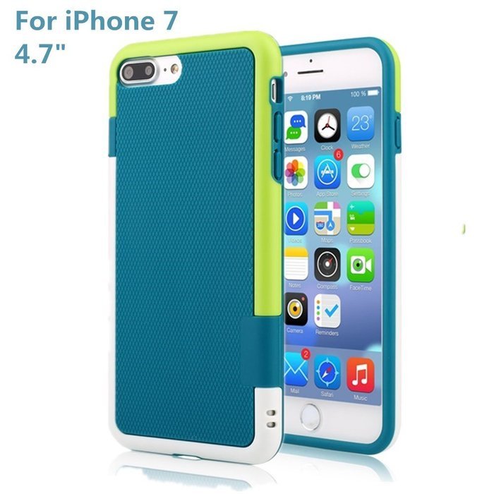 iPhone 7 Case, Asstar Hybrid 3 Color Skid Resistance Enhanced Grip Shockproof Rugged Case Soft Flexible TPU +... N2
