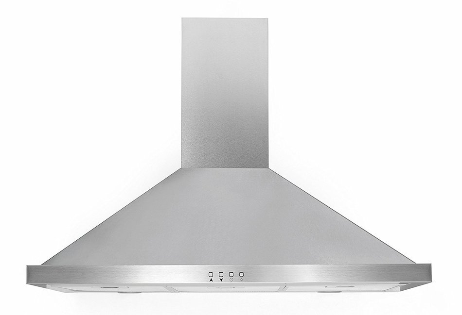 Ancona Pyramid with Rim 600 CFM Stainless Steel Wall Mount Range Hood, 36-Inch N2