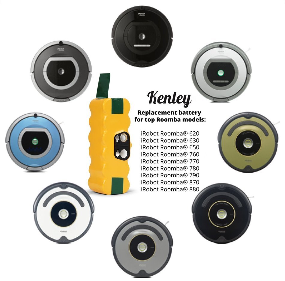 [High Capacity] Kenley 4500mAh 14.4v Ni-MH APS Replacement Battery for iRobot Roomba 80501 500 560 630 650 770...