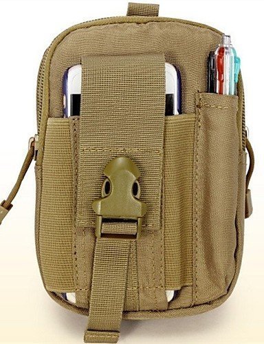 SB@1000D Nylon D30 Tactical Molle Waist Bags Men's Outdoor Sport Casual Waist Pack Purse Mobile Phone Case , black N2