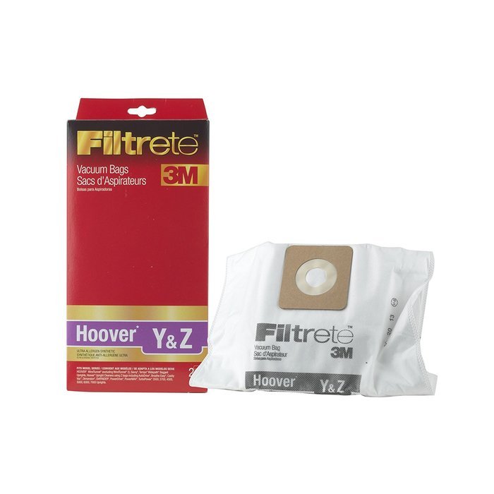 Hoover Y&Z HEPA Vacuum Bag by Filtrete , Case Pack of 12 Bags