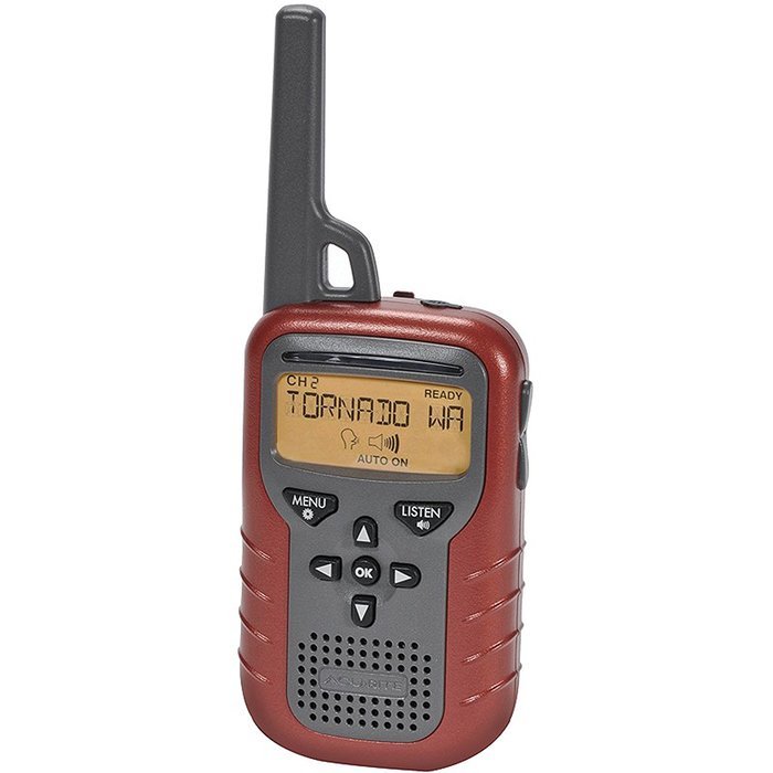 AcuRite 08525 Portable Weather Alert NOAA Radio (Rust)