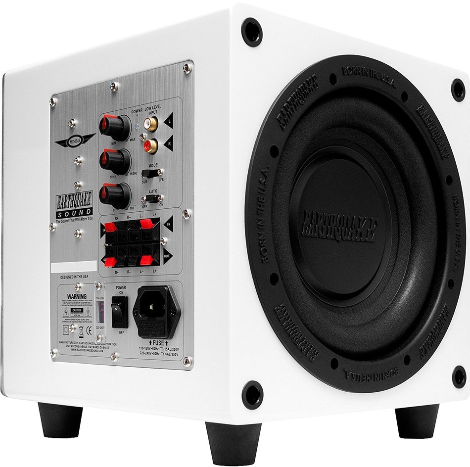 Earthquake Sound MiniMe P8_V2 Passive Tuned Powered Mini Subwoofer (Piano Black) N15