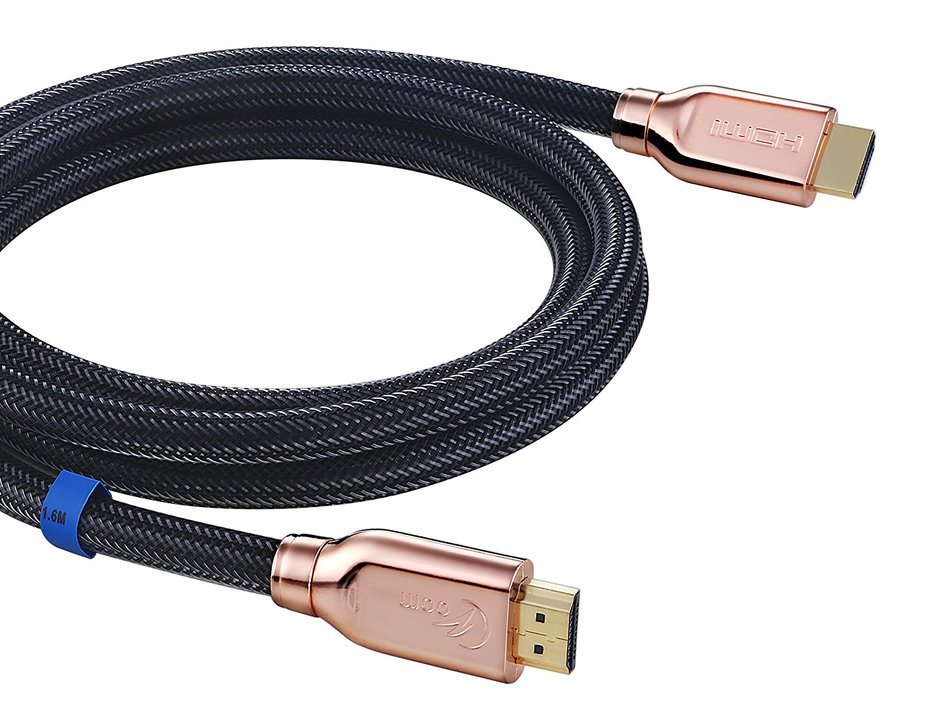 Czoom HDMI Cable 15 Feet - HDMI 2.0 - High Speed 18Gbps - Nylon Braided Cord - Gold Plated Connectors - Supports... N5