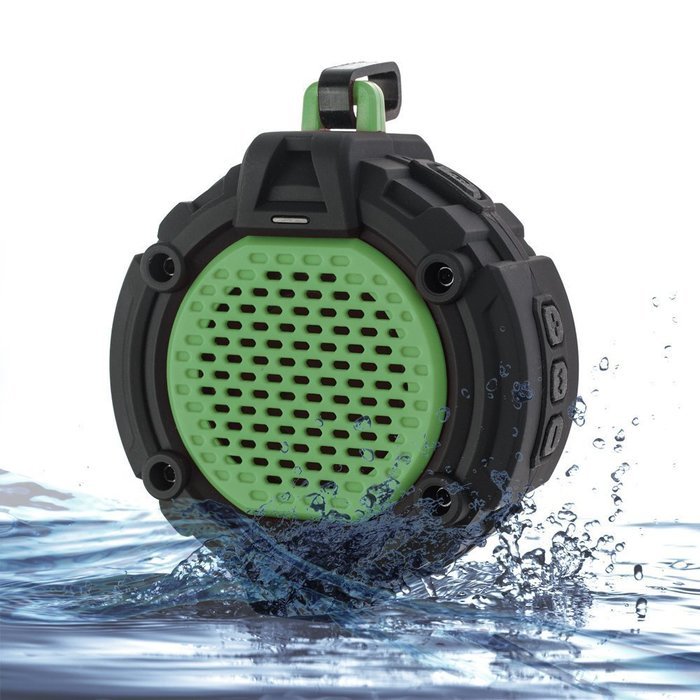 BlueFire Bluetooth 4.0 Outdoor Speaker w/ Mic, Hook & Flashlight - Waterproof Wireless Speakers for Bathroom,... N3