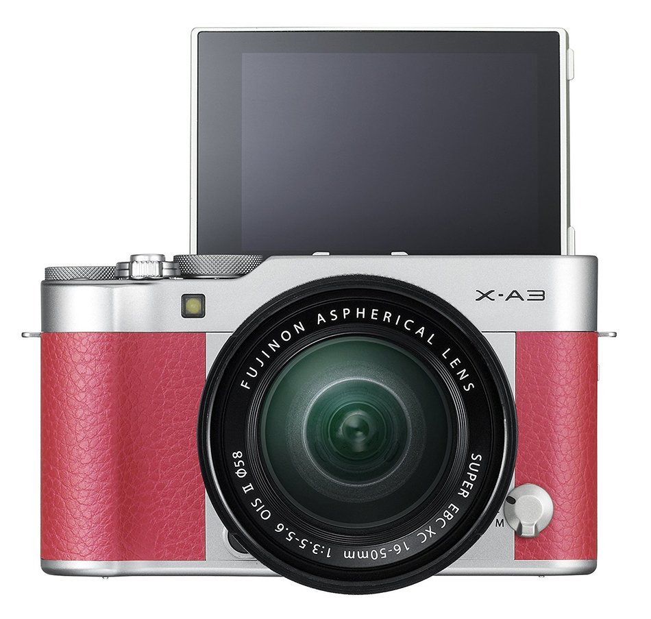 Fujifilm X-A3 Mirrorless Camera XC16-50mm F3.5-5.6 II Lens Kit - Pink N7