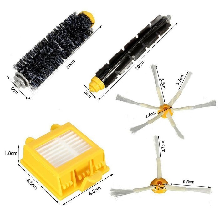 Brush & Hepa Filters For iRobot Roomba 700 760 770 780 Vacuum Replenishment Kit