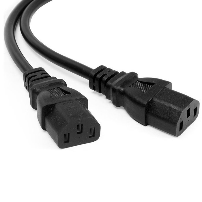 AuKvi&reg; UPS Server Y Splitter C14 to 2 x C13 Power Extension Cable N5