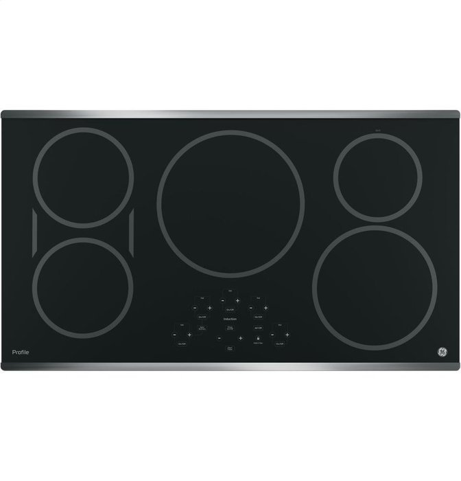 GE Profile PHP9036SJSS 36" Built-in Induction Cooktop with 5 Elements Digital Touch Controls Keep-Warm Setting... N7