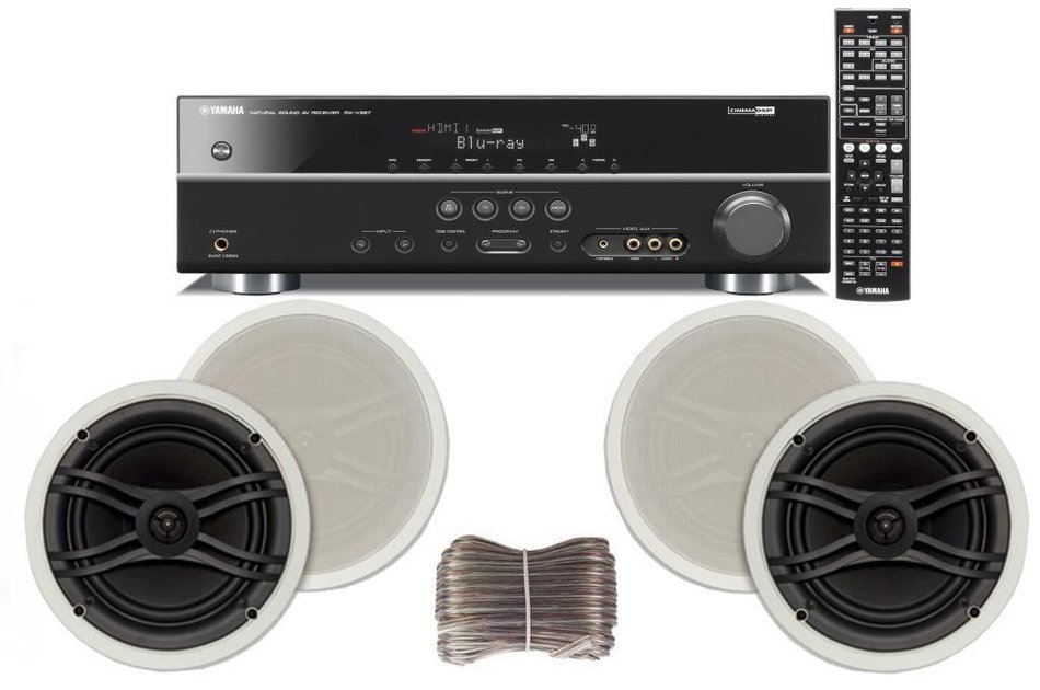 Yamaha 3D-Ready 5.1-Channel 500 Watts Digital Home Theater Audio/Video Receiver with 1080p-compatible HDMI repeater... N10