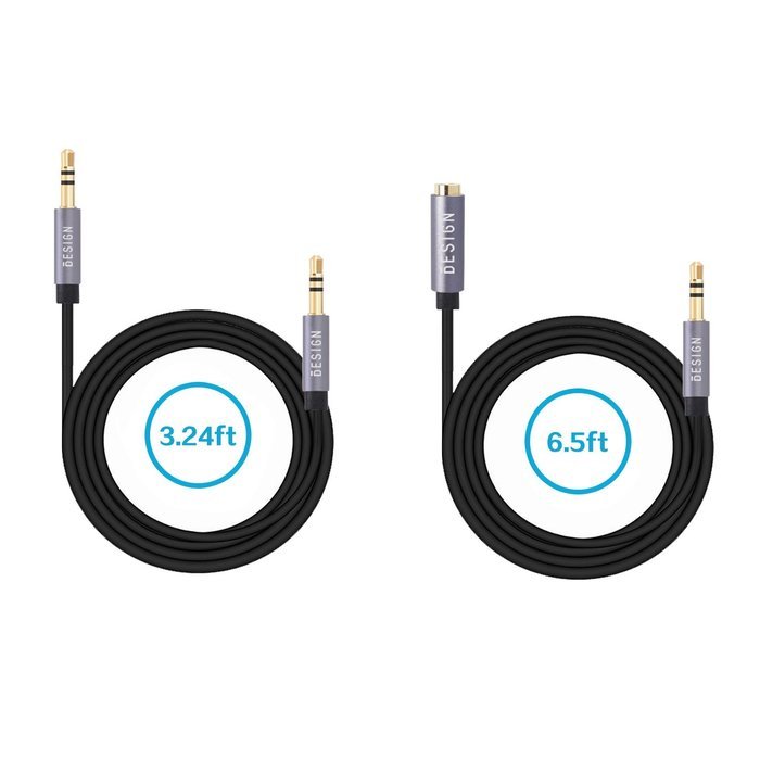 Besign 2-Pack 3.5mm Female to 2 Male Headphone Mic Audio Y Splitter Cable with Separate Headphone / Microphone... N9