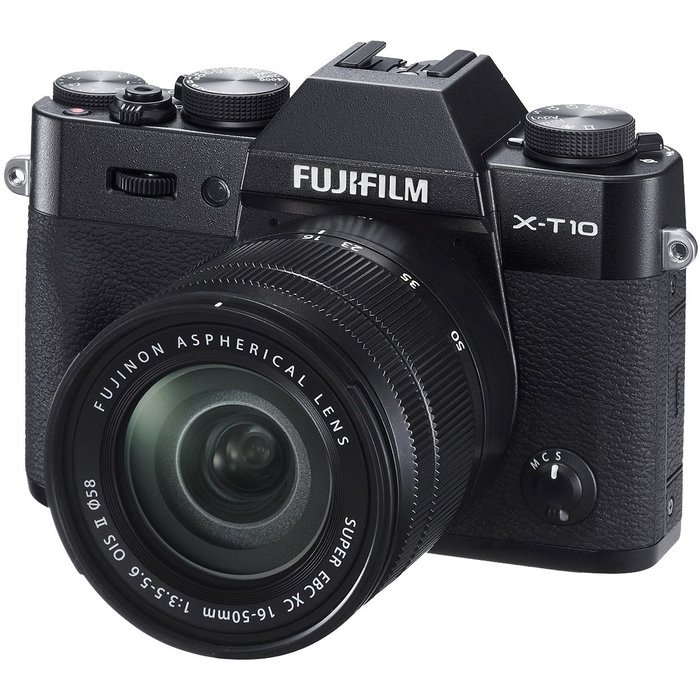 Fujifilm X-T10 Digital Camera & 16-50mm II XC Lens (Black) with 64GB Card + Case + Flash + Battery & Charger +... N17