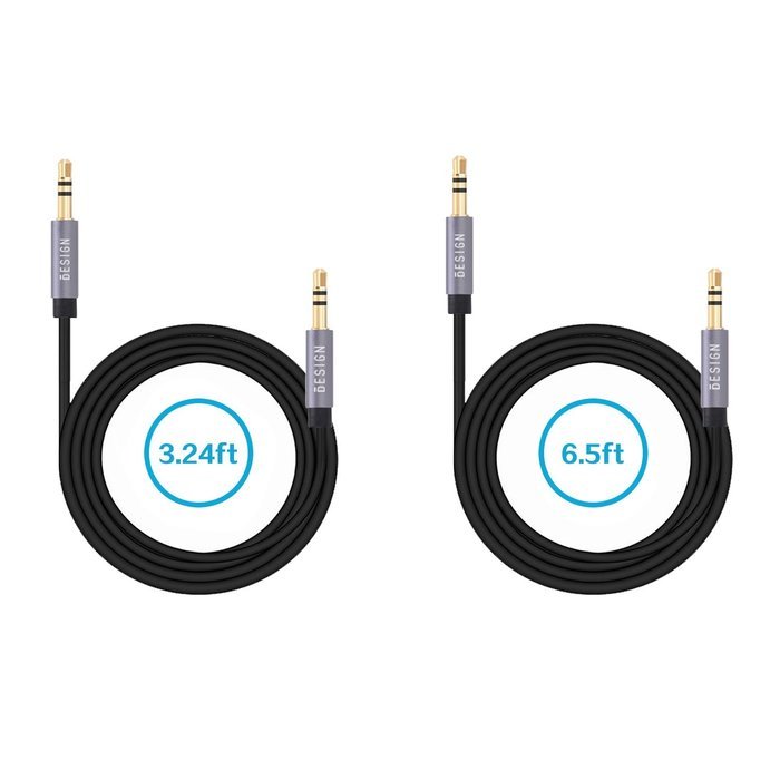 Besign 2-Pack 3.5mm Female to 2 Male Headphone Mic Audio Y Splitter Cable with Separate Headphone / Microphone... N13