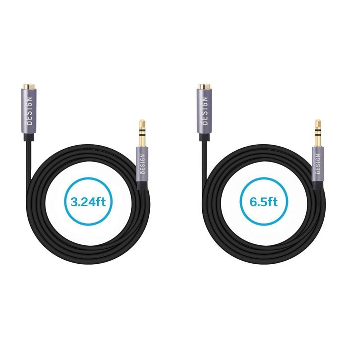 Besign 2-Pack 3.5mm Female to 2 Male Headphone Mic Audio Y Splitter Cable with Separate Headphone / Microphone... N16