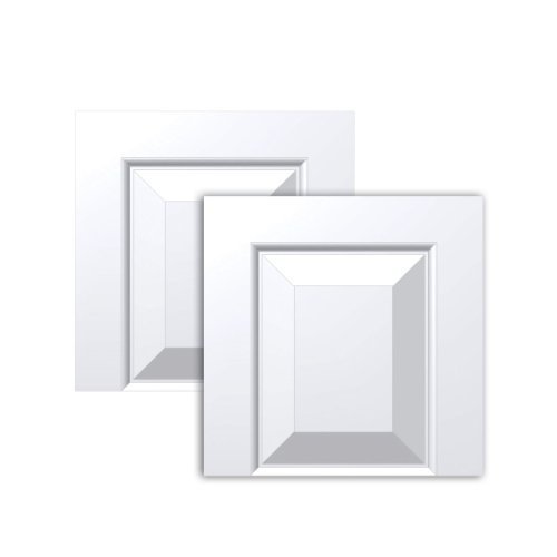Fypon SHAC19169 18W Transom Raised Panel Shutter Topper, Per Pair by Fypon
